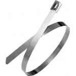 Хомут кабельный 4.6х200 сталь ANSI 304 с покрытием TOKOV ELECTRIC TKE-HM304-4.6-200-C/100