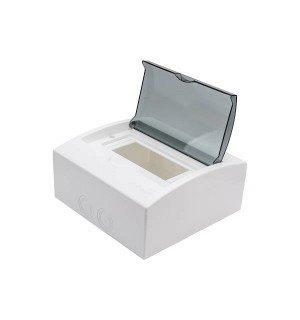 Бокс ЩРН-П-8 накладной на 8 модулей (прозрачная крышка)