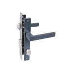 Замок врезной узкопроф м/щ 85мм, для КАЛИТКИ 8520,027016 серый антрацит перф ключ/верт