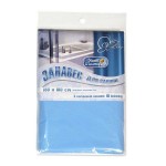 Шторка для ванной 180*180 полиэтилен голубая 10колец Вилина