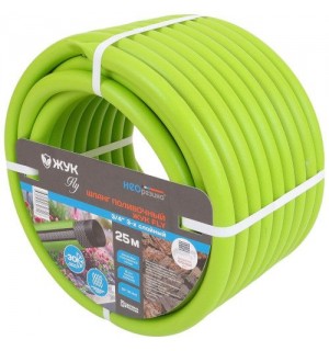 Шланг поливочный ПВХ армир. 3/4 25м ЖУК FLY GREEN трехслойный