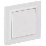 Выключатель 1-кл. СП BRITE ВСР10-1-0-БрАБ 10А в сборе арктич. бел. IEK BR-V10-0-10-K91-F