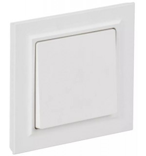 Выключатель 1-кл. СП BRITE ВСР10-1-0-БрАБ 10А в сборе арктич. бел. IEK BR-V10-0-10-K91-F