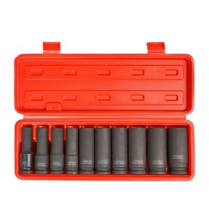 Набор головок ударных  10-24 мм, 78 мм, 1/2" 10 шт  Airline