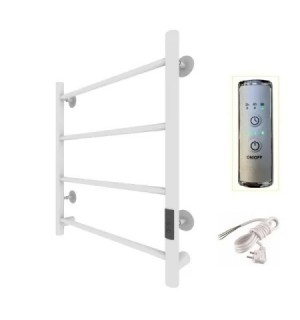 Полотенцесушитель ЭЛЕКТРИЧЕСКИЙ Верди  Пэк1 60*50 30мм белый муар с выкл Данимакс