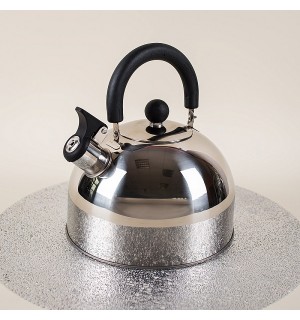 Чайник металл 3л. со свистком нерж.сталь Grace GR-RKM-00230D