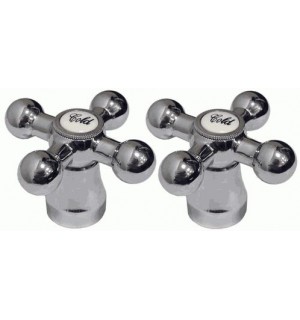 Ручка для смесителя под шлицу металл 8*24 (пара 2шт)