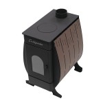 Печь отопительная С-9,кожух-нерж.сталь,дверца со стеклом