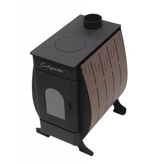 Печь отопительная С-9,кожух-нерж.сталь,дверца со стеклом Печь отопительная С-9,кожух-нерж.сталь,дверца со стеклом