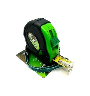 Рулетка 5м х 19мм 3-ая фиксация двухкомп.корпус,магнитный зацеп ДЛЯ ДЕЛА