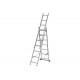 Лестница 3-х секционная алюминиевая 3*7ст СИБРТЕХ (3,6м)