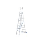 Лестница 3-х секционная алюминиевая 3*9ст СИБРТЕХ (4,7м)