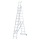 Лестница 3-х секционная алюминиевая 3*11ст СИБРТЕХ (5,55м)