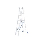 Лестница 2-х секционная алюминиевая  2*11ст СИБРТЕХ (5,55м)