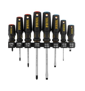 Набор отверток 8шт PH+SL,S2 3к рукоятка DENZEL