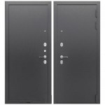 Дверь мет. Прагматик 9см (860L) левая Букле Графит/Галеон Хром/БОН 93 Шток Хром