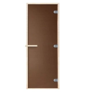 Дверь 1800*700 мм ДЛЯ БАНИ термостекло Бронза