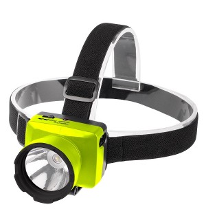 Фонарь налобный ФАЗА Асcu FH7-L1W-gn аккумулятор ЗЕЛЕНЫЙ