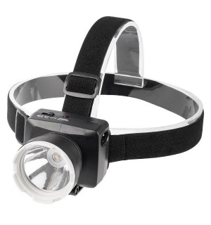 Фонарь налобный ФАЗА Асcu FH7-L1W-bk аккумулятор ЧЕРНЫЙ