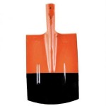 Лопата штыковая, рельсовая сталь S508/12 ОРАНЖЕВАЯ