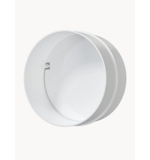 Соединитель круглый 12,5СКПО  D-125mm пластик с обратным клапаном