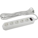 Удлинитель 5*3м USF-5es-3m-W ПВС 3*0,75 белый ЭРА Удлинитель 5*3м USF-5es-3m-W ПВС 3*0,75 белый ЭРА