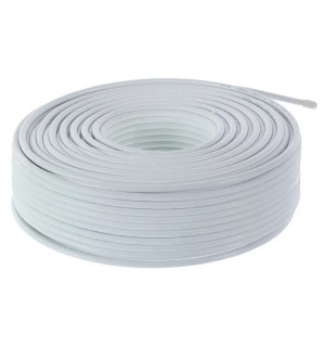 Кабель RG6U антенный белый