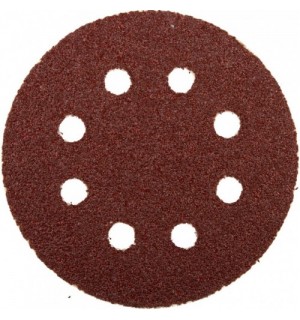 Круг шлифовальный на липучке 125мм Р80 8отв Вихрь