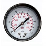 Манометр аксиальный д/станций 10 атм  1/4 TIM (Y-50T-10)