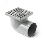 Трап гориз. d 110 нерж. решетка 150*150 гидрозатвор ТА1110