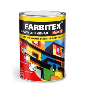 Эмаль ПФ-115 графит 7024 5кг/4шт FARBITEX