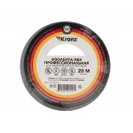 Изолента ПВХ серая 0,18х19 мм, 20 м,  KRANZ KR-09-2808