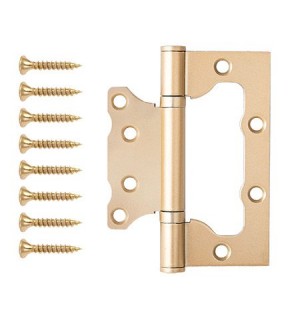 Петля 100*75*2,5-B2-GMS золото без врезки (2шт) CODE DECO