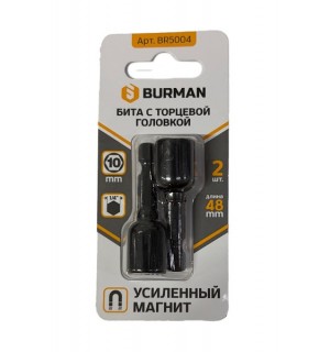Бита кровельная 10мм усиленный магнит BURMAN уп 2шт