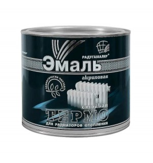 Эмаль акриловая для радиаторов белая 1,9 кг. / Радуга