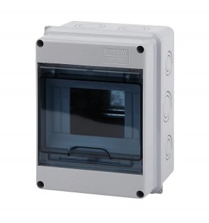 Корпус пласт. навесной КМПн-5  IP65 серый ЭРА SIMPLE