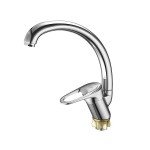Смеситель д/кухни SOLONE КAG-4002 боковой Утка гайка,картридж 40мм,ручка пласт