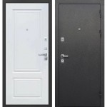 Дверь мет. Толстяк 10см (860R)правая букле черный Белый ясень