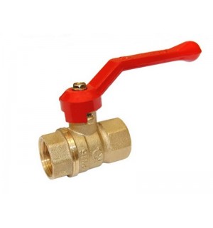 Кран шаровый 20  Г/Г Рычаг (жёлтый)