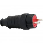 Вилка эл. с/з прям.каучук 16А IP44 UNIVersal 602227 250B