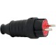 Вилка эл. с/з прям.каучук 16А IP44 UNIVersal 602227 250B