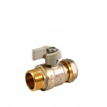 Кран шаровый  для мет.пл.тр 16 *1/2 Ш/Ц (94188)