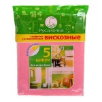 Салфетка универсал.  5шт (30х38см) вискоза/42