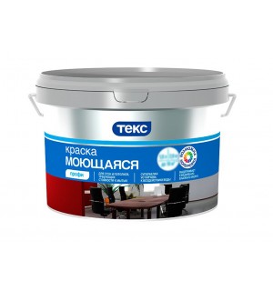 Краска в/д моющаяся 14,2кг(9 л) Профи Текс