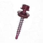 Саморез кровельный RAL-3005 вишн 4,8*51 (150шт)