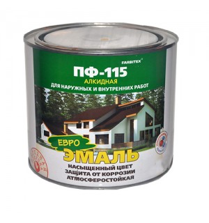 Эмаль ПФ-115 слоновая кость 2,7кг/6шт FARBITEX