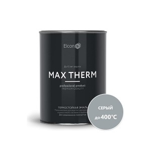 Эмаль термостойкая серая 0,8 кг ЭЛКОН/12