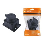 Розетка каучук 1м  2Р+РЕ 250В IP44 ТДМ