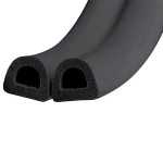 Уплотнитель D-профиль черный 14*12 "Germ Foam" /40м/