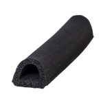 Уплотнитель D-профиль черный 15*21 "PRAKTISHE" /50м/